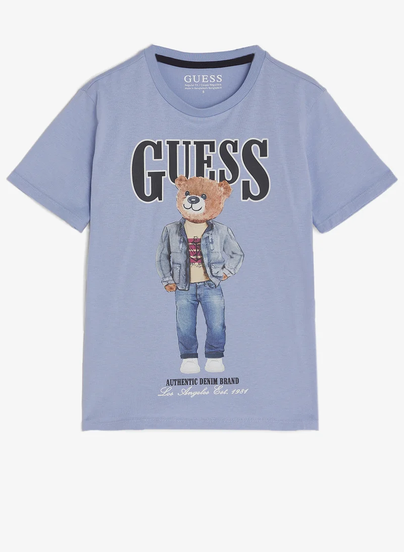 GUESS Youth Graphic Crew Neck T-Shirt